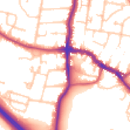 Daytime road noise heatmap for DA14 6AB