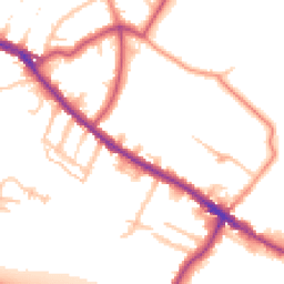 Daytime road noise heatmap for DA14 6JG