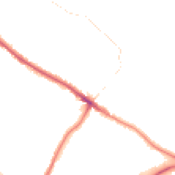 Night-time road noise heatmap for DA14 6JT