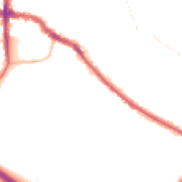 Night-time road noise heatmap for DA14 6LH