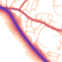 Daytime road noise heatmap for DA14 6PT