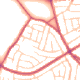 Daytime road noise heatmap for DA16 1AS