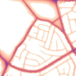 Daytime road noise heatmap for DA16 1AY