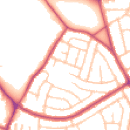 Daytime road noise heatmap for DA16 1AZ