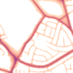 Daytime road noise heatmap for DA16 1BD