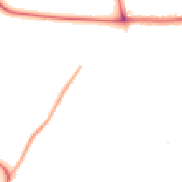 Night-time road noise heatmap for DA16 1BH