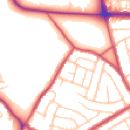 Daytime road noise heatmap for DA16 1BL