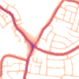 Daytime road noise heatmap for DA16 1BP