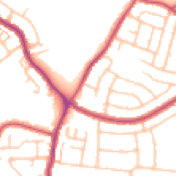 Daytime road noise heatmap for DA16 1BS