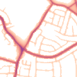 Daytime road noise heatmap for DA16 1BU