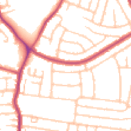 Daytime road noise heatmap for DA16 1DE