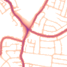 Daytime road noise heatmap for DA16 1DF