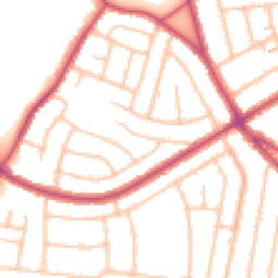 Daytime road noise heatmap for DA16 1DL