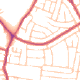 Daytime road noise heatmap for DA16 1DN