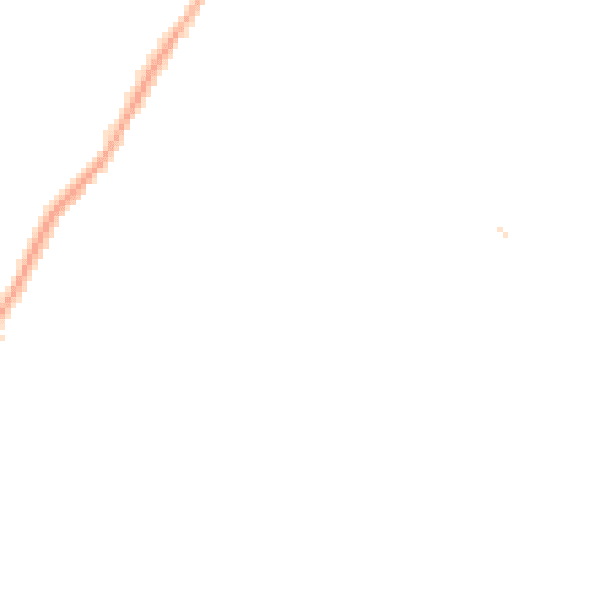 Night-time road noise heatmap for DA16 1DP