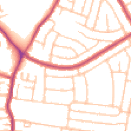 Daytime road noise heatmap for DA16 1DQ