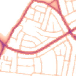 Daytime road noise heatmap for DA16 1DR