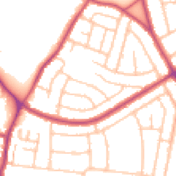 Daytime road noise heatmap for DA16 1DS
