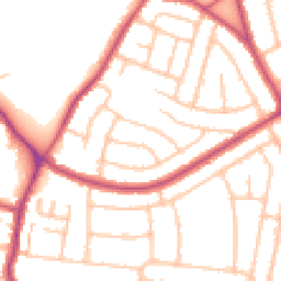 Daytime road noise heatmap for DA16 1DT