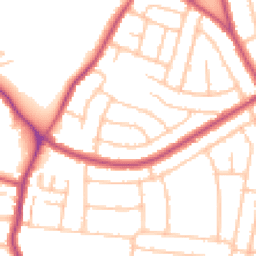 Daytime road noise heatmap for DA16 1DU