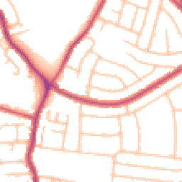 Daytime road noise heatmap for DA16 1DZ