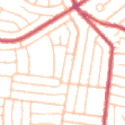 Daytime road noise heatmap for DA16 1EH