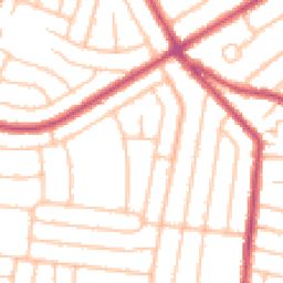 Daytime road noise heatmap for DA16 1EN
