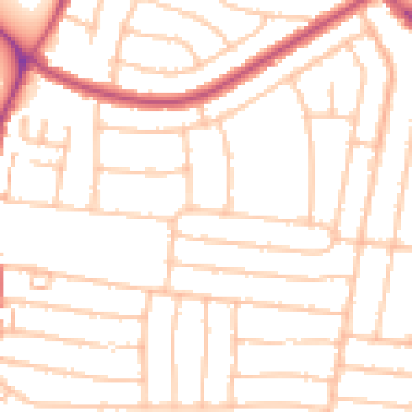 Daytime road noise heatmap for DA16 1LR