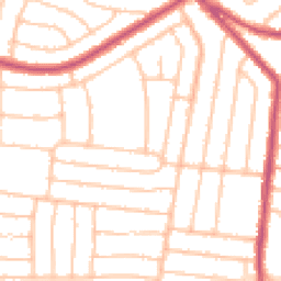 Daytime road noise heatmap for DA16 1LS