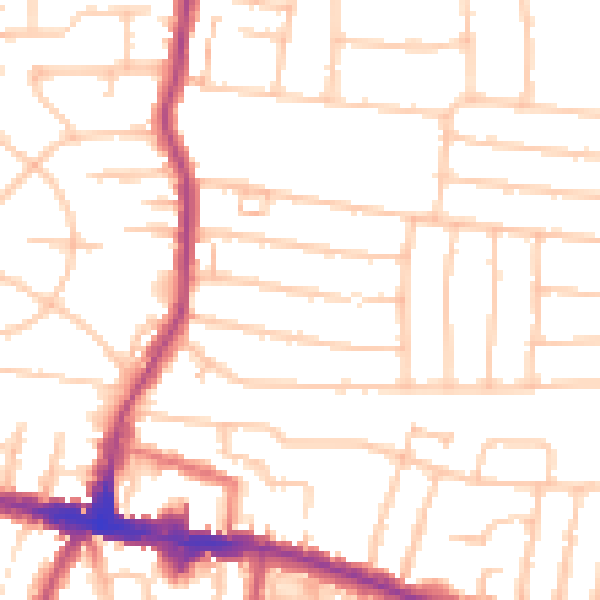 Daytime road noise heatmap for DA16 1PE