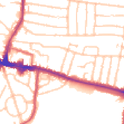 Daytime road noise heatmap for DA16 1QB
