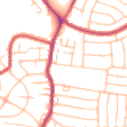 Daytime road noise heatmap for DA16 1QU