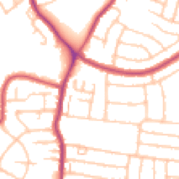 Daytime road noise heatmap for DA16 1QY