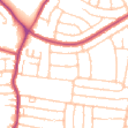 Daytime road noise heatmap for DA16 1RH