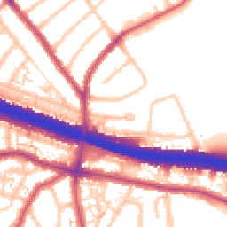 Daytime road noise heatmap for DA16 2BP