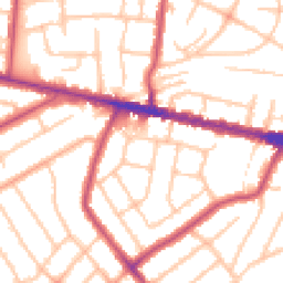 Daytime road noise heatmap for DA16 2EQ