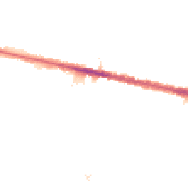 Night-time road noise heatmap for DA16 2EQ
