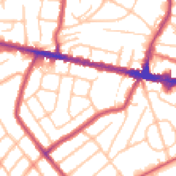 Daytime road noise heatmap for DA16 2ET