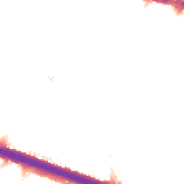 Night-time road noise heatmap for DA16 2JQ