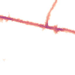 Night-time road noise heatmap for DA16 2LA