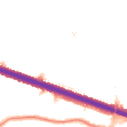 Night-time road noise heatmap for DA16 2LL