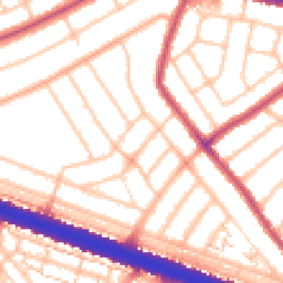 Daytime road noise heatmap for DA16 2PJ