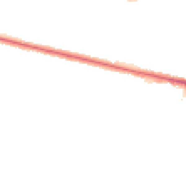 Night-time road noise heatmap for DA16 2RU