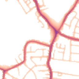 Daytime road noise heatmap for DA16 3DF