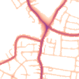 Daytime road noise heatmap for DA16 3DG