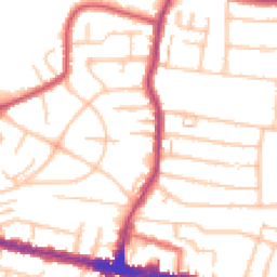 Daytime road noise heatmap for DA16 3DT