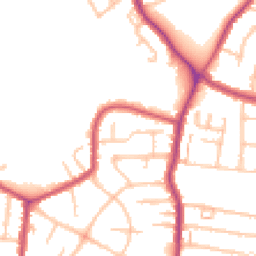 Daytime road noise heatmap for DA16 3EG