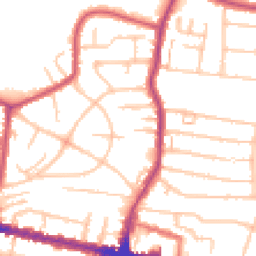 Daytime road noise heatmap for DA16 3JJ