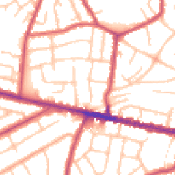 Daytime road noise heatmap for DA16 3JP