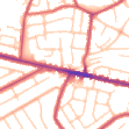 Daytime road noise heatmap for DA16 3LG